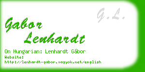 gabor lenhardt business card